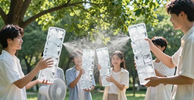 大冰块降温方法_朝阳夏季防暑降温大冰块_大冰块户外活动使用时长